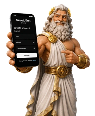 Registrierungsformular beim Online-Casino Revolut Slots